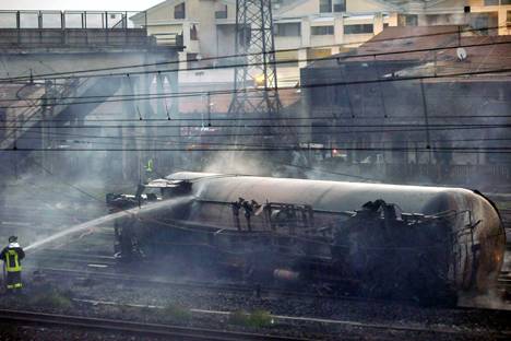 Incendie de wagon en Europe