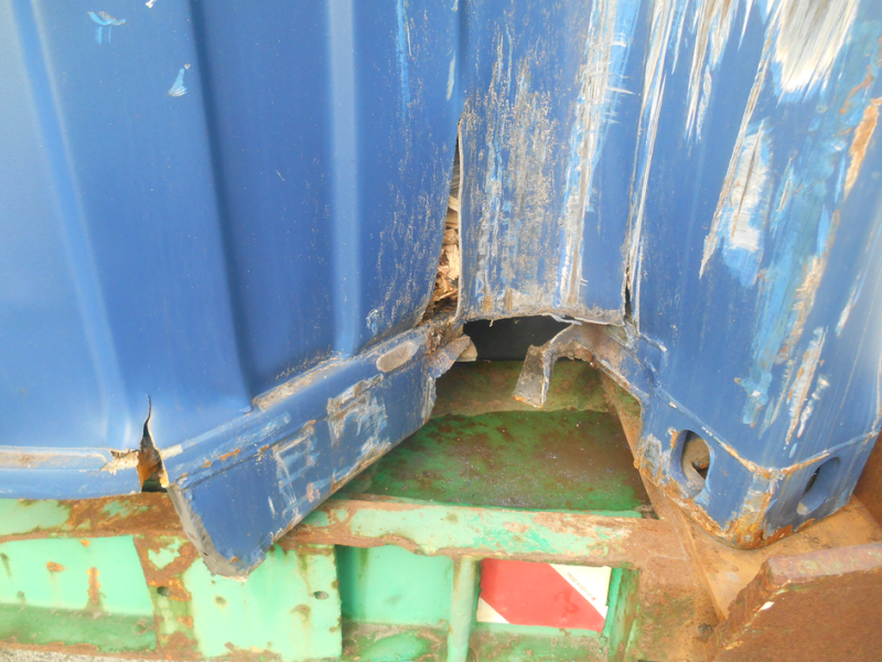 Expertise conteneur endommagé port de Sète