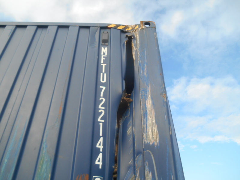 Expertise conteneur endommagé port de Sète