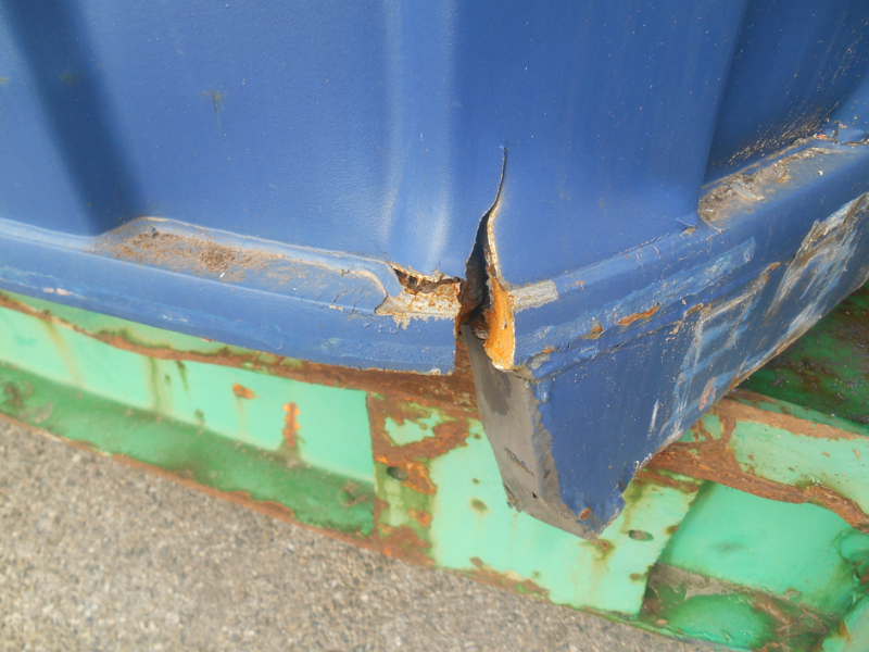 Expertise conteneur endommagé port de Sète