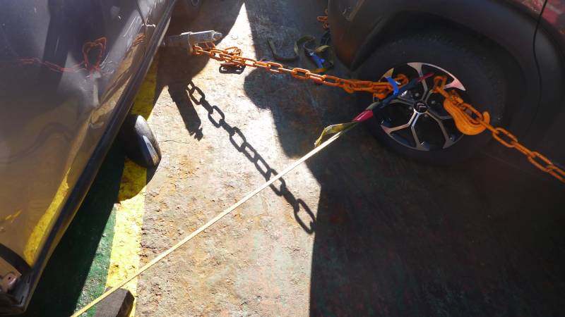 Expertise sur des véhicules suite à un mauvais arrimage à Fos-sur-Mer