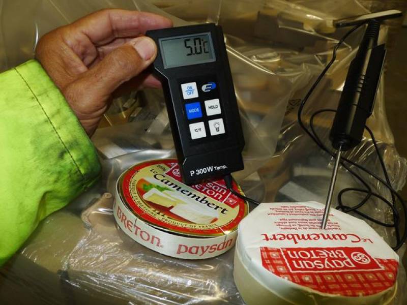 Dépotage et rempotage d'un conteneur contenant des produits laitier à Port Saint Louis dans la société LOGMAT