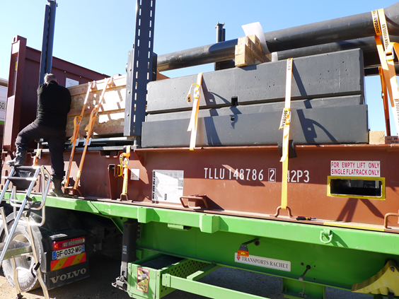 Contrôle arrimage et saisissage colis lourds Fos-sur-Mer