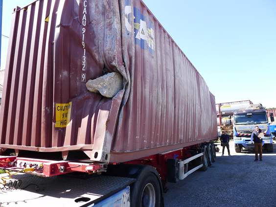 Inspection de conteneur endommagé à l’arrivée – Port de Sète - Intervention rapide par MCL Surveys