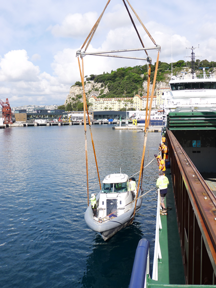 Surveillance et contrôle d'arrimage de bateaux de plaisance à Nice